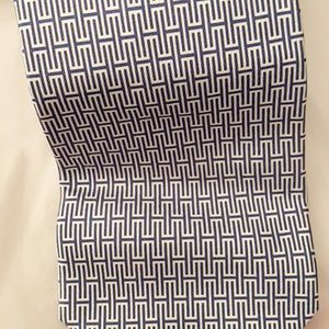 Authentic Hermes 100% Silk Blue and White Tie